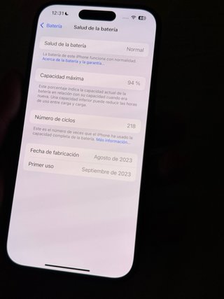 iPhone 15 Negro 128GB con bypass