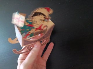 Postal Tridimensional Betty Boop Navideña