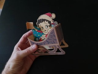 Postal Tridimensional Betty Boop Navideña