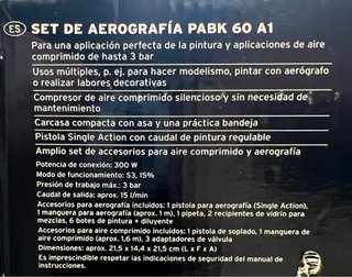 Parkside Aerógrafo PABK 60 A1