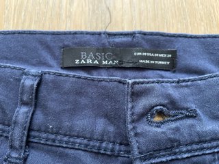 Pantalón Chino Zara Man Azul