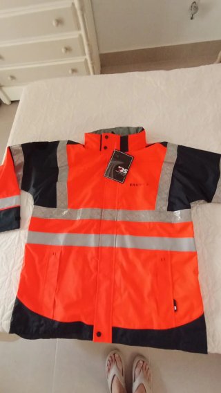 Chaqueta de trabajo impermeable alta visibilidad