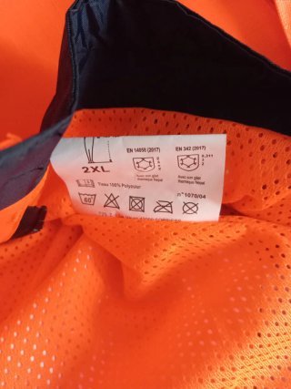 Chaqueta de trabajo impermeable alta visibilidad