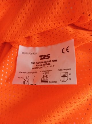 Chaqueta de trabajo impermeable alta visibilidad