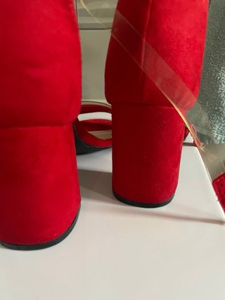 Sandalias rojas ETEREOS SHOES talla 39 tacon de 7