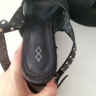 Sandalias Plataforma Mujer Negras