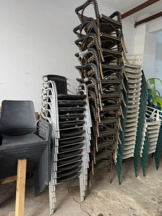 Sillas apilables de exterior