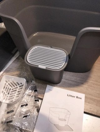 Feandrea Caja de Arena para Gatos Grandes Arenero