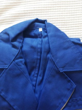 Mono de trabajo azul