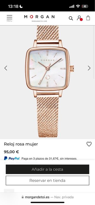 Reloj Morgan Oro Rosa