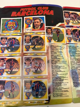 Álbum cromos Liga Fútbol 94-95