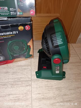 Ventilador Parkside 20V Nuevo COMPLETO