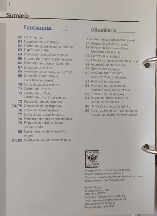 Bricofiches de pintura, electricidad, carpintería,