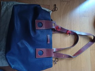 Borsa Nannini blu vintage capiente