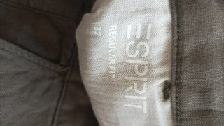 Bermudas de lino marrones Talla M