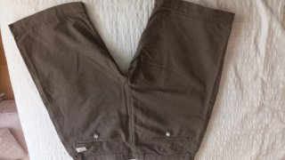 Bermudas de lino marrones Talla M