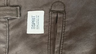 Bermudas de lino marrones Talla M