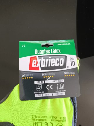 Guantes Látex Talla 10 Exbrieco