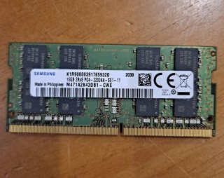 Memoria RAM portátil Samsung 16GB