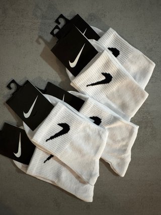 5 pares Calcetines Nike Blancos