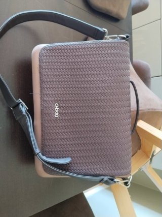 Bolso O Bag marrón tejido