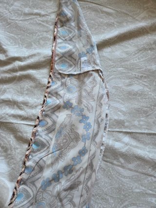 Conjunto raso palazzo y pañuelo