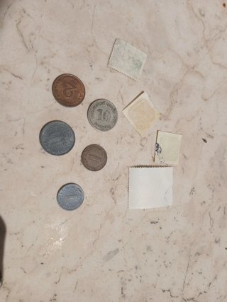 Lotto francobolli e monete Terzo Reich