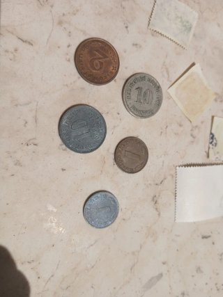 Lotto francobolli e monete Terzo Reich
