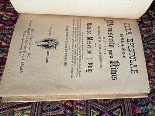Guía epistolar Español Manuscrito para niños