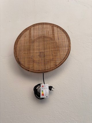 Lámpara de pared Casa Ratán Redonda