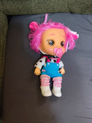 Muñeca Baby Llorón dálmata con chupete
