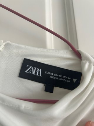 Vestido largo blanco Zara