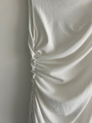 Vestido largo blanco Zara