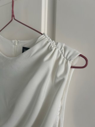 Vestido largo blanco Zara
