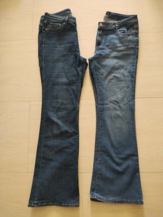 Pantalón recto de vestir, elástico, negro