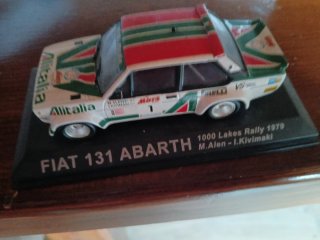 Modellini 2 Fiat 131Abarth Rally1/43,Alitalia- 0F.