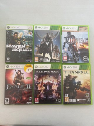 Lote 6 Juegos Xbox 360: Destiny, Fable II, Battlef