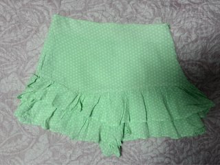 Falda Zara verde con lunares Talla XS