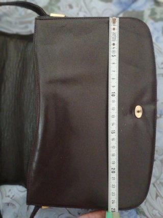 Borsa vintage marrone pelle verniciata