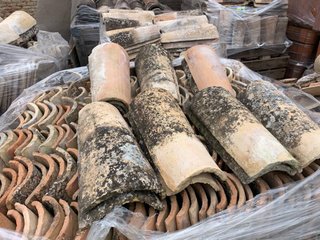 500 Tejas antiguas de barro
