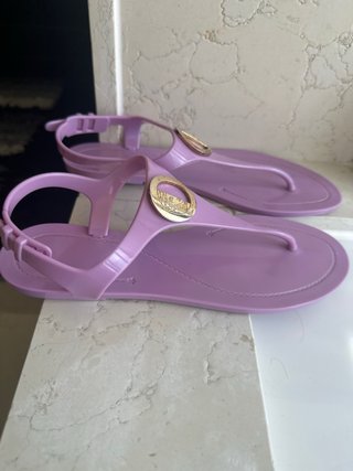 Sandalias Versace Moradas y Doradas