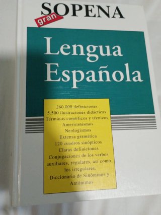 Gran SOPENA de la Lengua Española. Tapa dura.