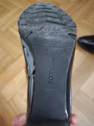 Zapatos Pitillos Negros Charol Talla 37
