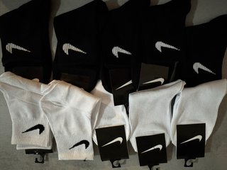 10 pares Calcetines Nike (Negro y Blanco)