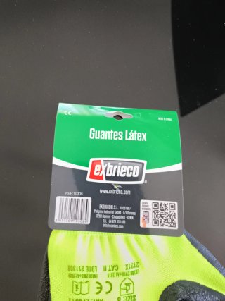 Guantes Látex Exbrico Talla 8
