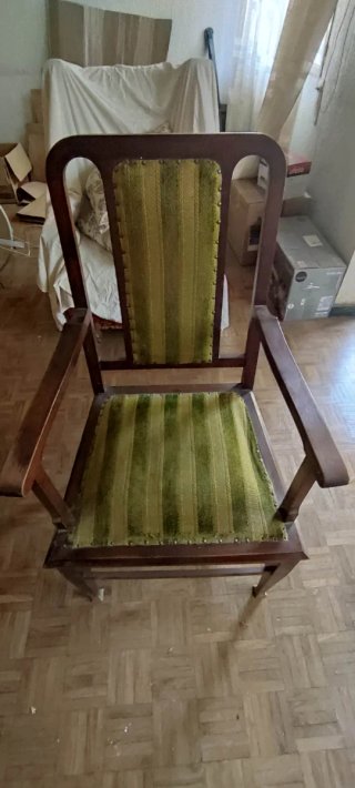 Set di tre poltrone d'ufficio vintage