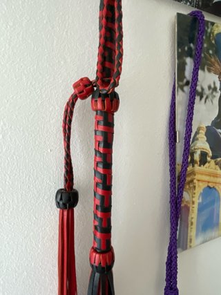 Cachabas Sangre y Azabache, vara de acebuche.