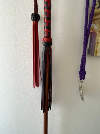 Cachabas Sangre y Azabache, vara de acebuche.