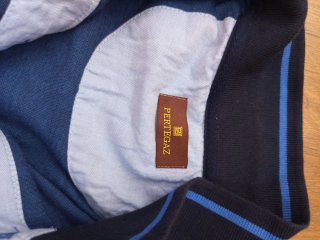 Polo azul y morado talla 52