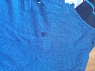 Polo azul y morado talla 52